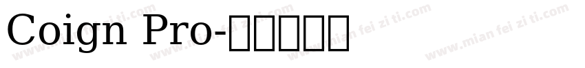 Coign Pro字体转换